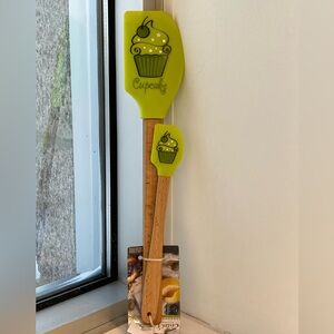 Green Cupcake Silicone Spatula Set